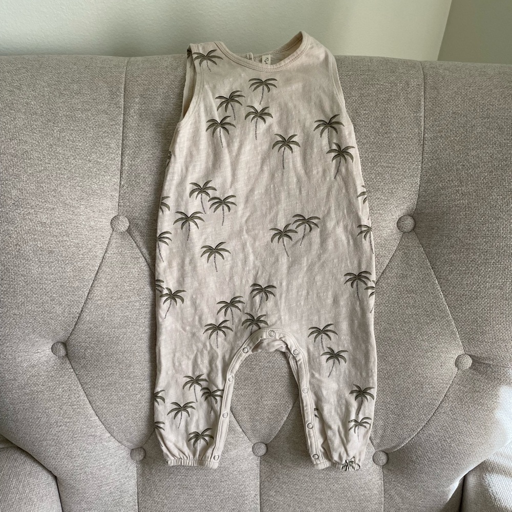 Rylee + Cru Palm Tree Jumpsuit